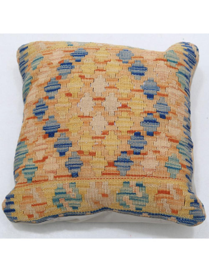 Afghan Tribal Pillow 1' 5" x 1' 5" Hand-Woven