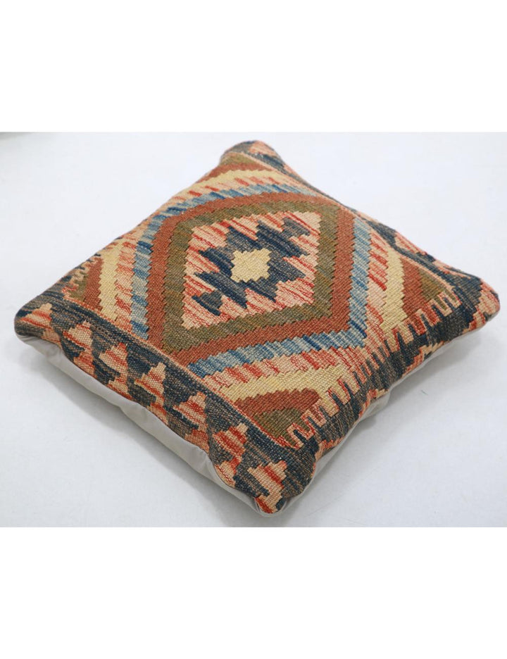 Afghan Tribal Pillow 1' 5" x 1' 5" Hand-Woven view
