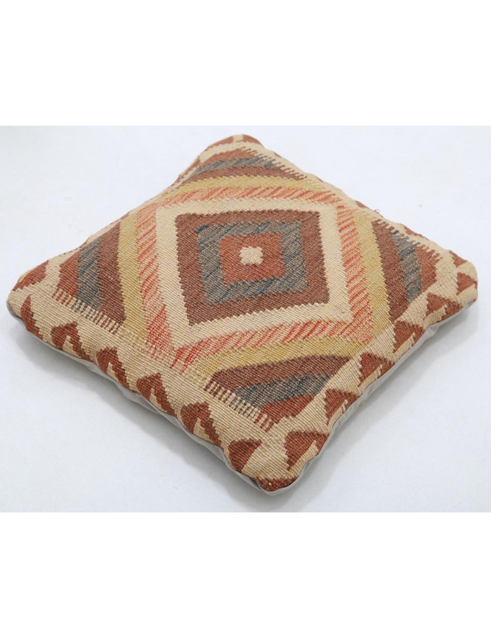 Afghan Tribal Pillow 1' 5" x 1' 5" Hand-Woven view