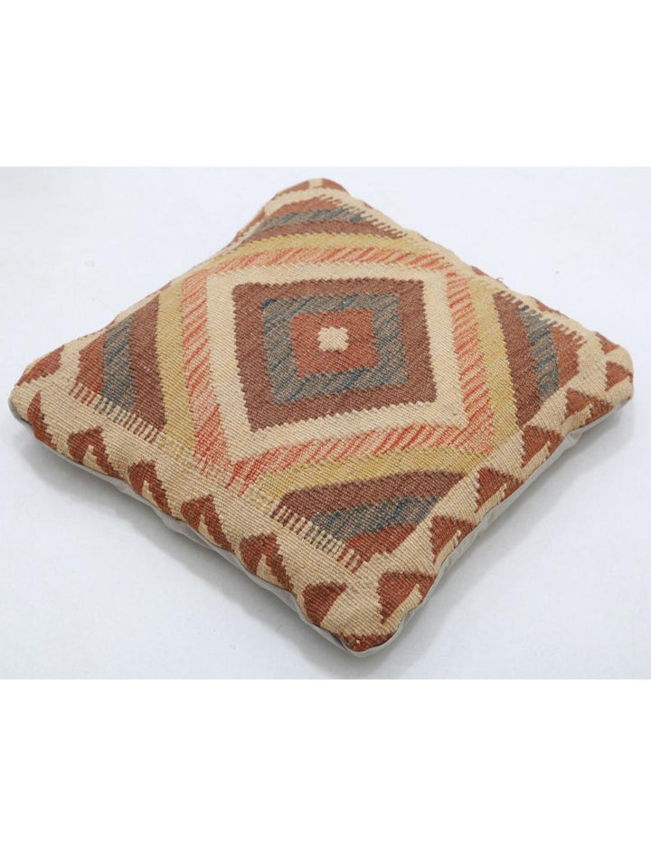 Afghan Tribal Pillow 1' 5" x 1' 5" Hand-Woven view