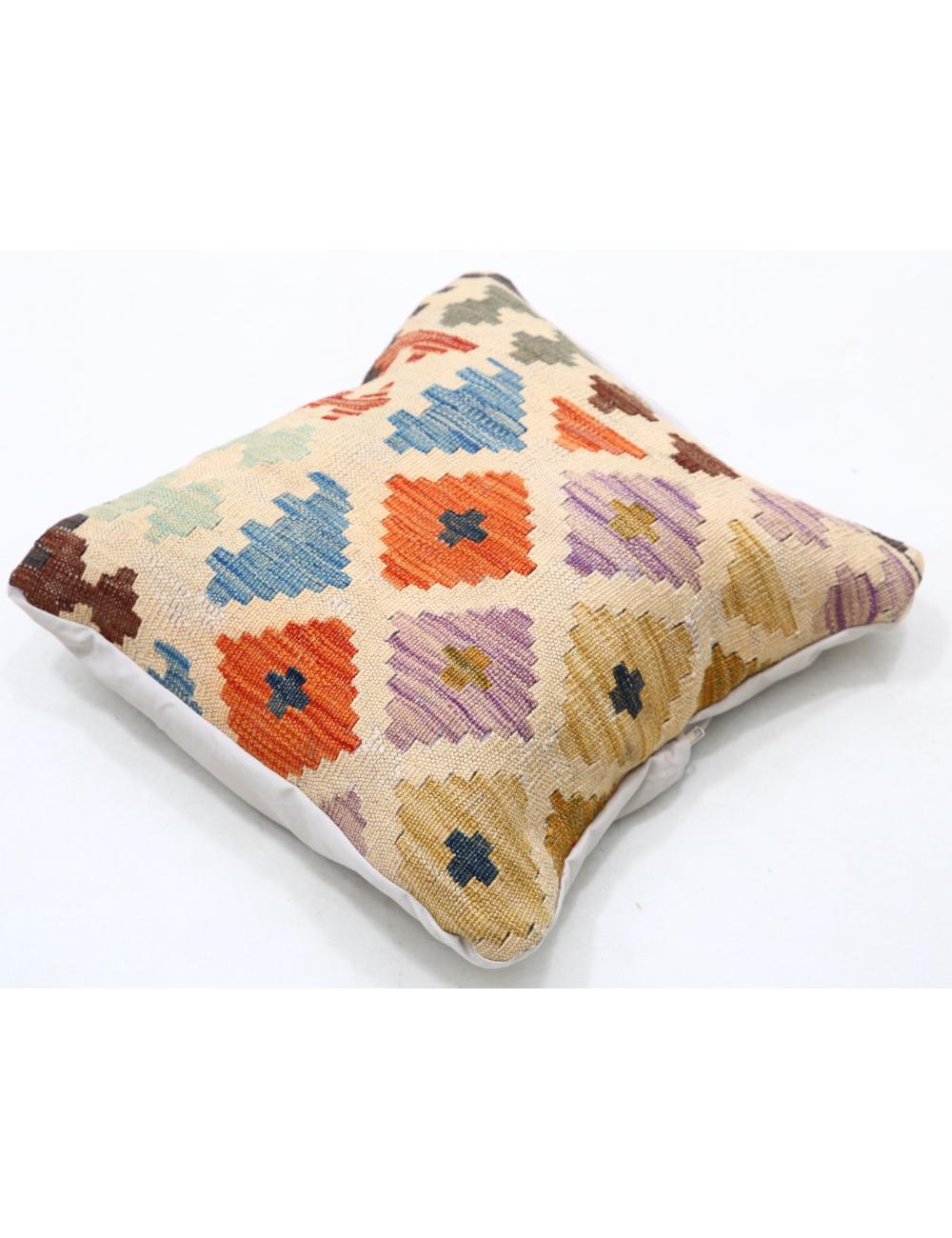 Hand Woven Tribal  Wool Pillow 1' 5" x 1' 5" - No. AT97759