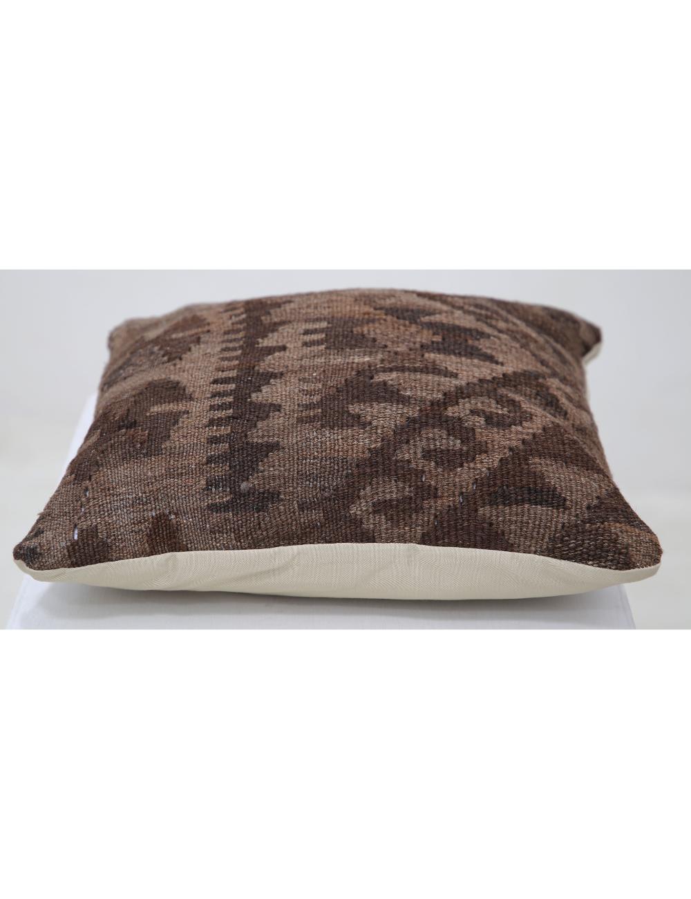 Afghan Tribal Pillow 1' 5" x 1' 5" Hand-Woven detail