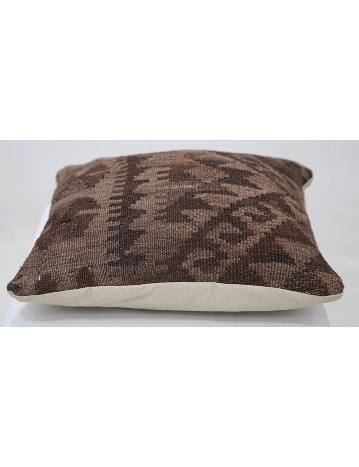Afghan Tribal Pillow 1' 5" x 1' 5" Hand-Woven detail