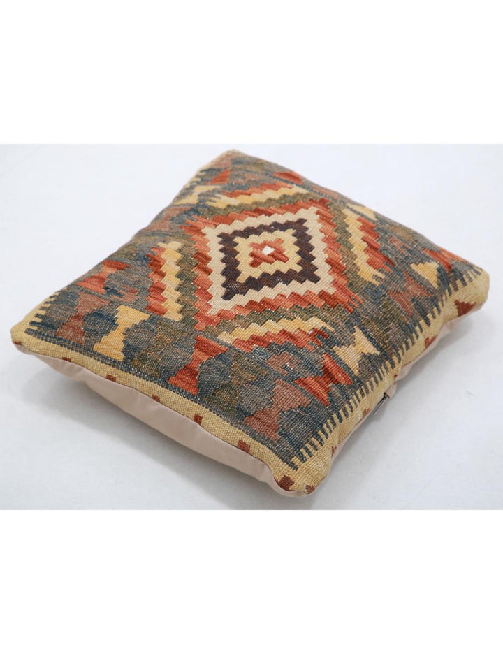 Afghan Tribal Pillow 1' 5" x 1' 5" Hand-Woven view