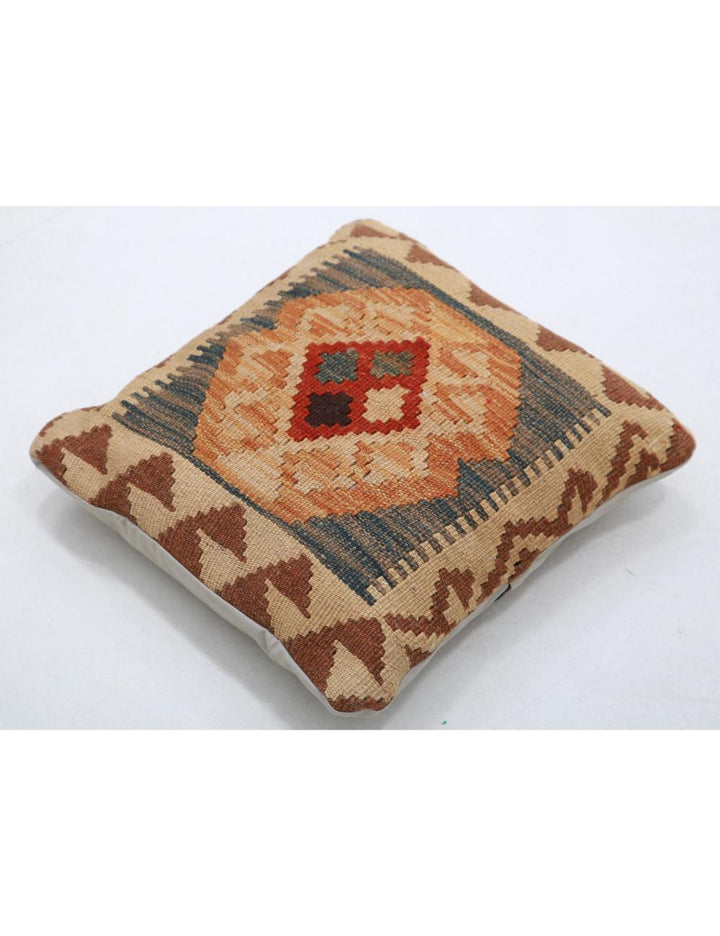 Afghan Tribal Pillow 1' 5" x 1' 5" Hand-Woven view