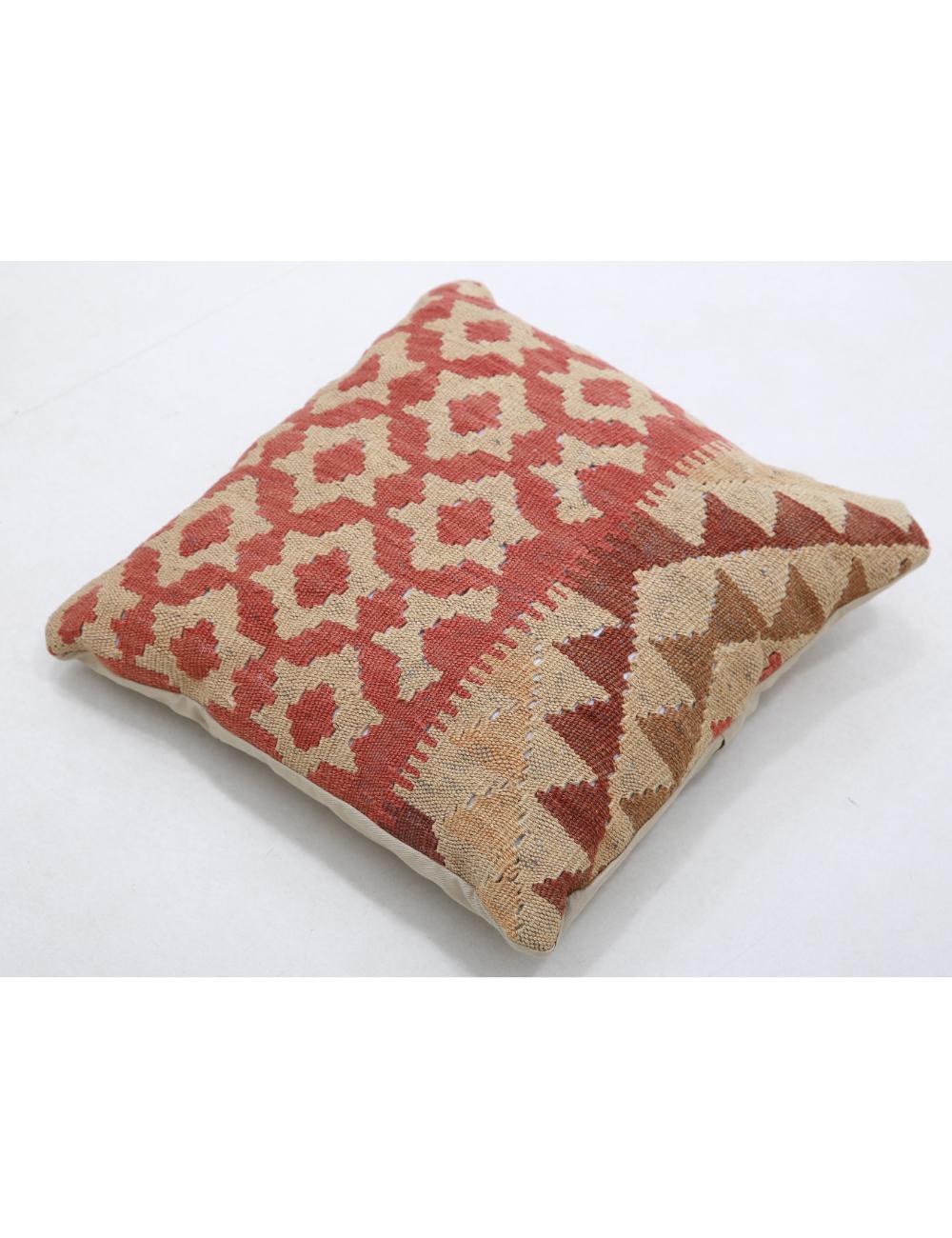Hand Woven Tribal  Wool Pillow 1' 5" x 1' 5" - No. AT17263