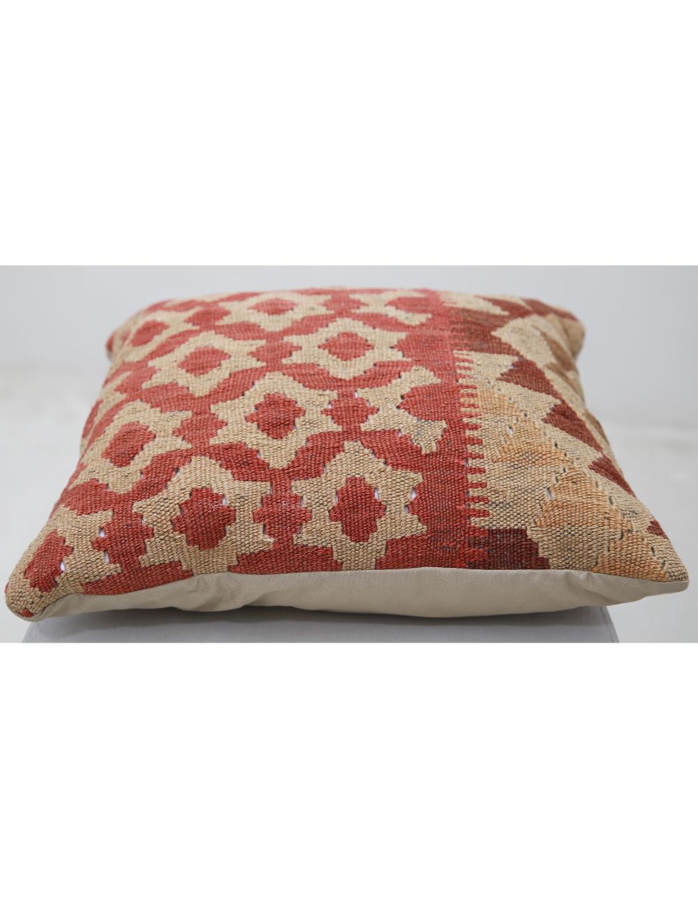 Hand Woven Tribal  Wool Pillow 1' 5" x 1' 5" - No. AT17263