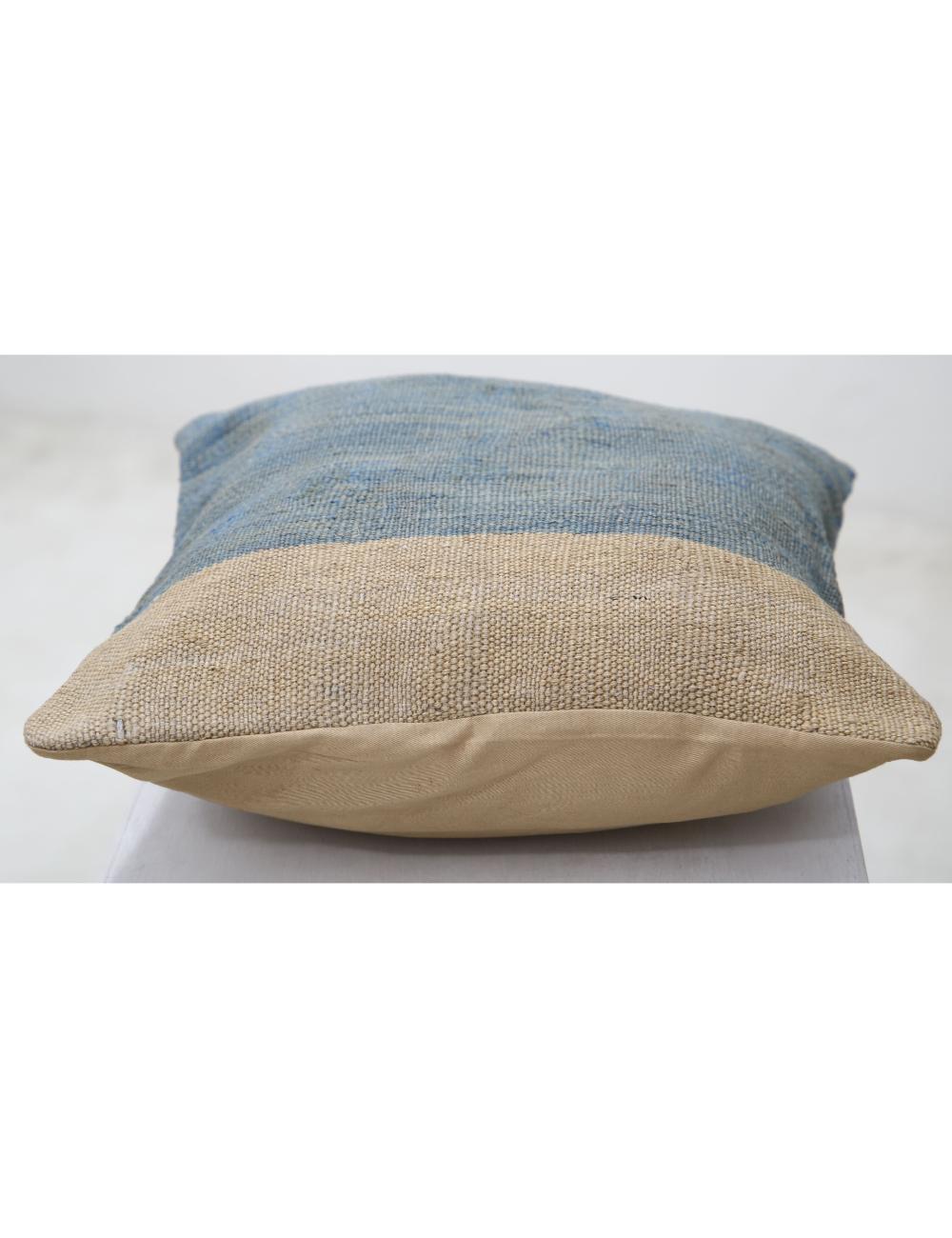 Afghan Tribal Pillow 1' 5" x 1' 5" Hand-Woven detail