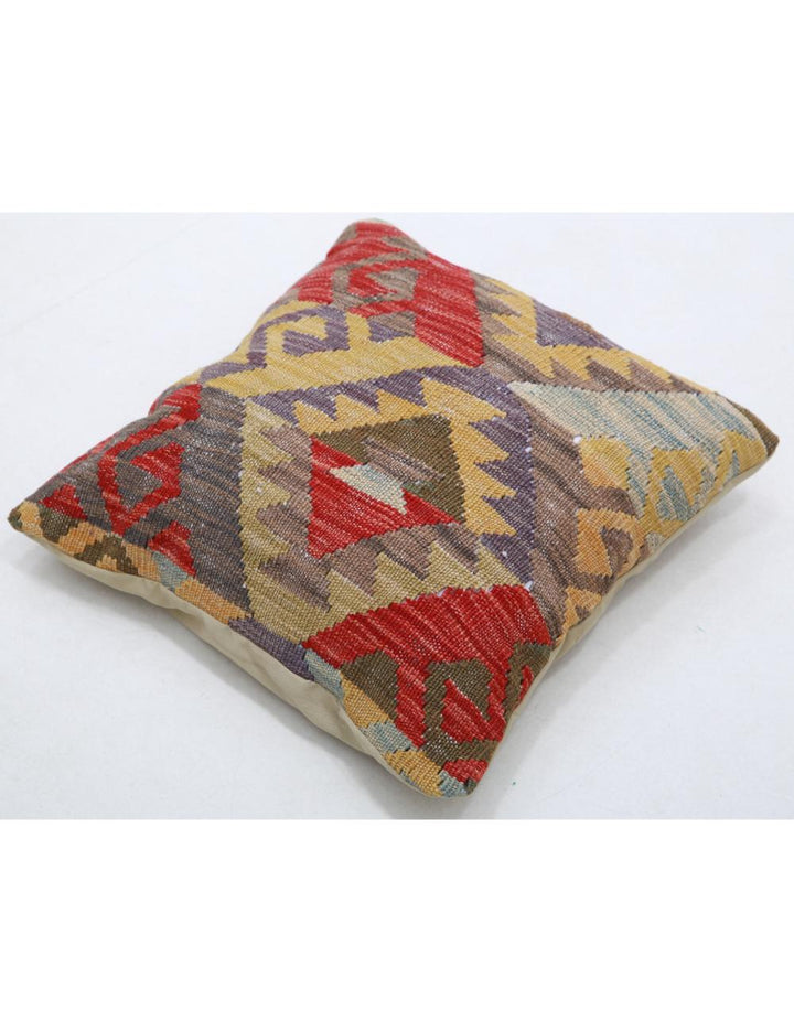 Afghan Tribal Pillow 1' 5" x 1' 5" Hand-Woven view