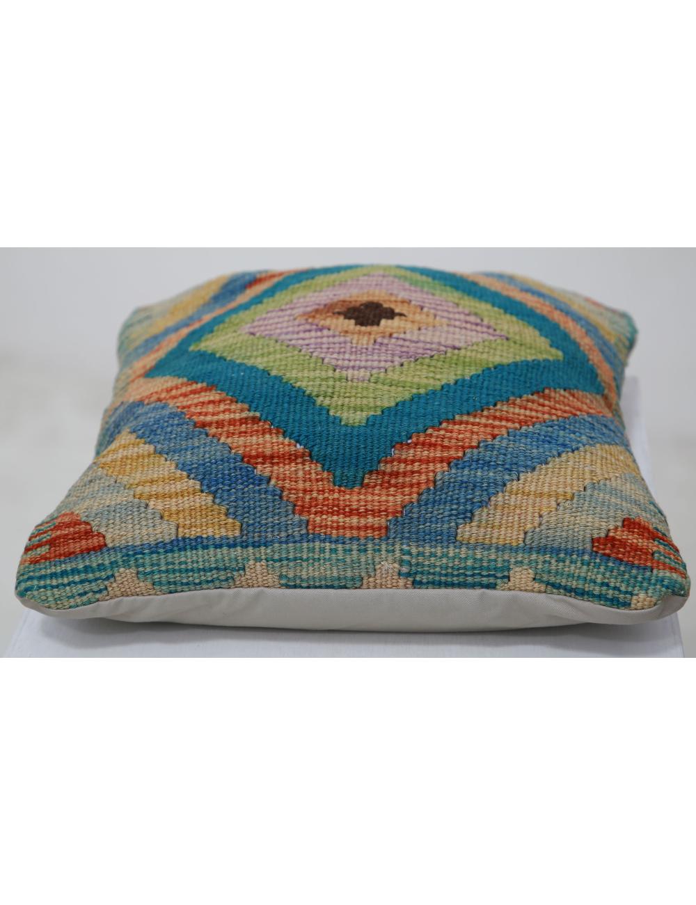 Afghan Tribal Rug 1' 5" x 1' 5" Hand-Woven detail