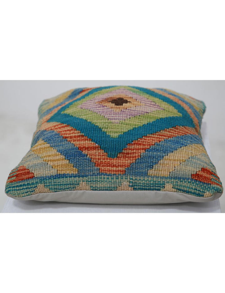 Afghan Tribal Rug 1' 5" x 1' 5" Hand-Woven detail