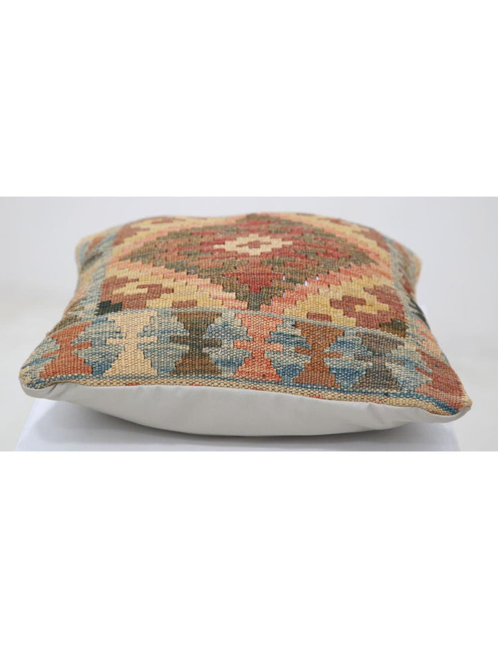 Hand Woven Tribal  Wool Pillow 1' 5" x 1' 5" - No. AT36976