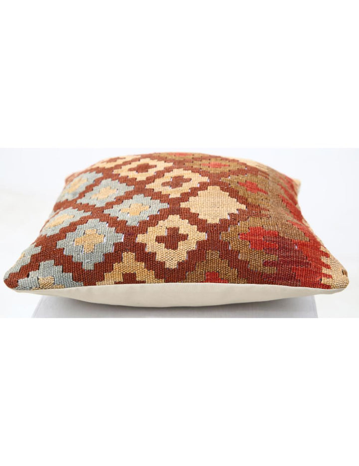 Afghan Tribal Pillow 1' 5" x 1' 5" Hand-Woven view