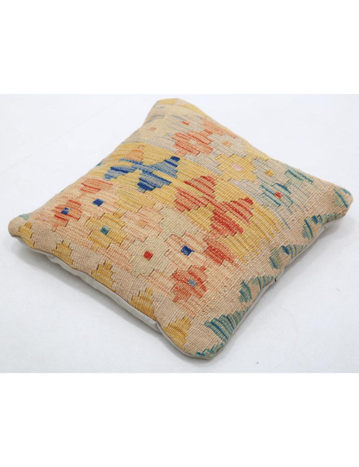 Afghan Tribal Pillow 1' 5" x 1' 5" Hand-Woven view