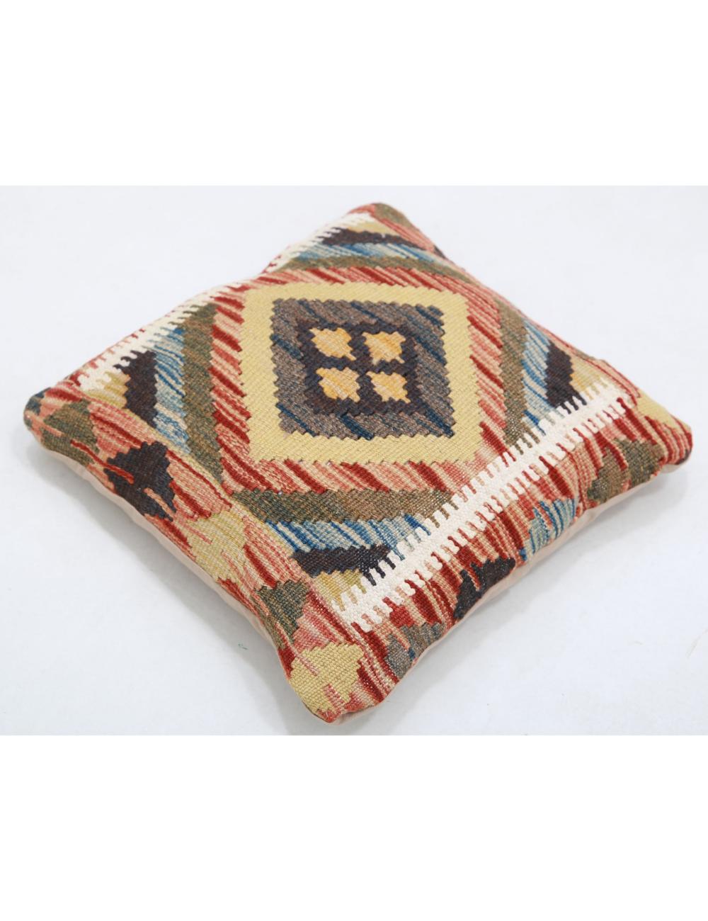 Afghan Tribal Pillow 1' 5" x 1' 5" Hand-Woven view