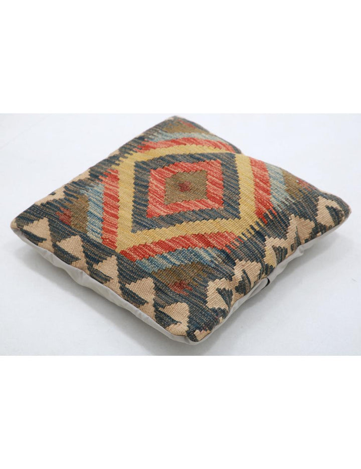 Afghan Tribal Rug 1' 5" x 1' 5" Hand-Woven view