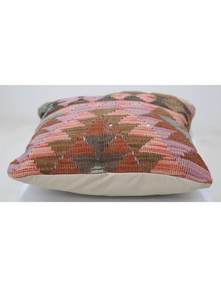Hand Woven Tribal  Wool Pillow 1' 5" x 1' 5" - No. AT22602