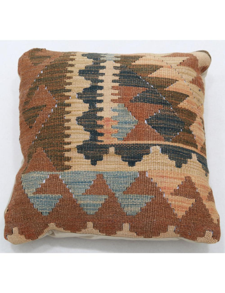 Hand Woven Tribal  Wool Pillow 1' 5" x 1' 5" - No. AT98573