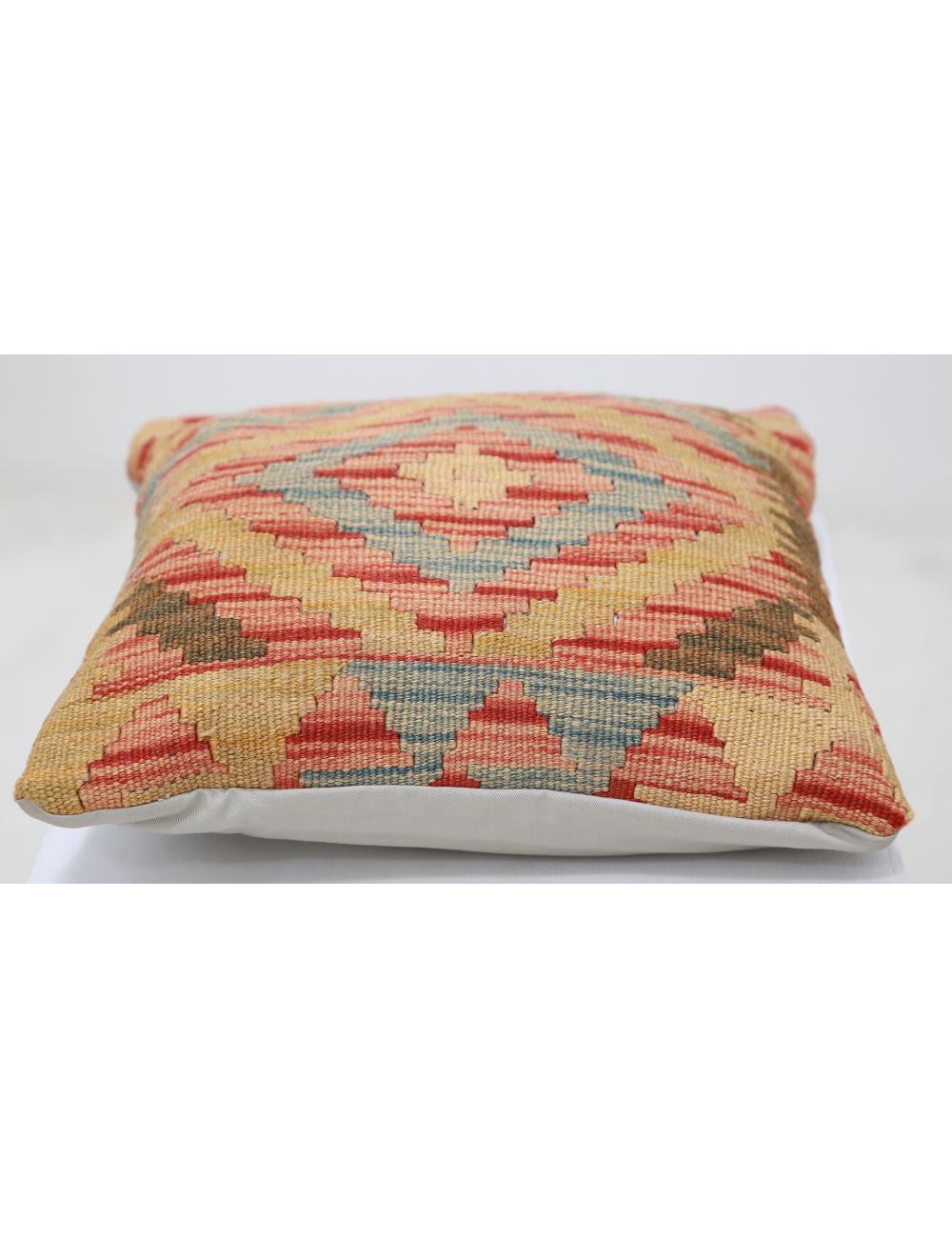Afghan Tribal Pillow 1' 5" x 1' 5" Hand-Woven view