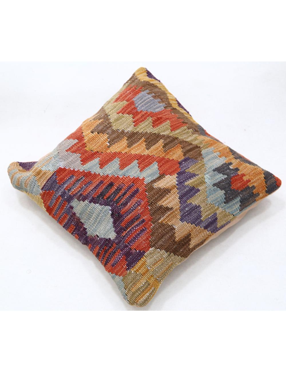 Hand Woven Tribal  Wool Pillow 1' 5" x 1' 5" - No. AT97993