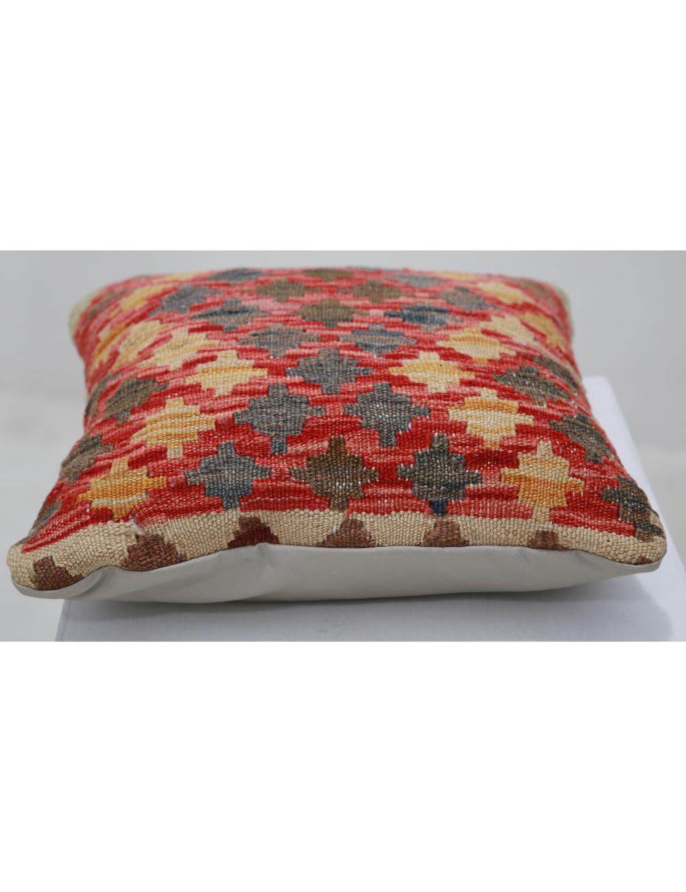 Afghan Tribal Pillow 1' 5" x 1' 5" Hand-Woven view