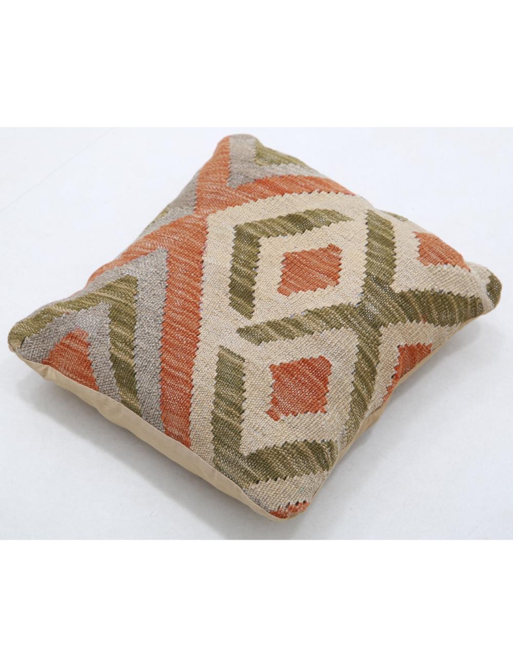 Afghan Tribal Pillow 1' 5" x 1' 5" Hand-Woven view