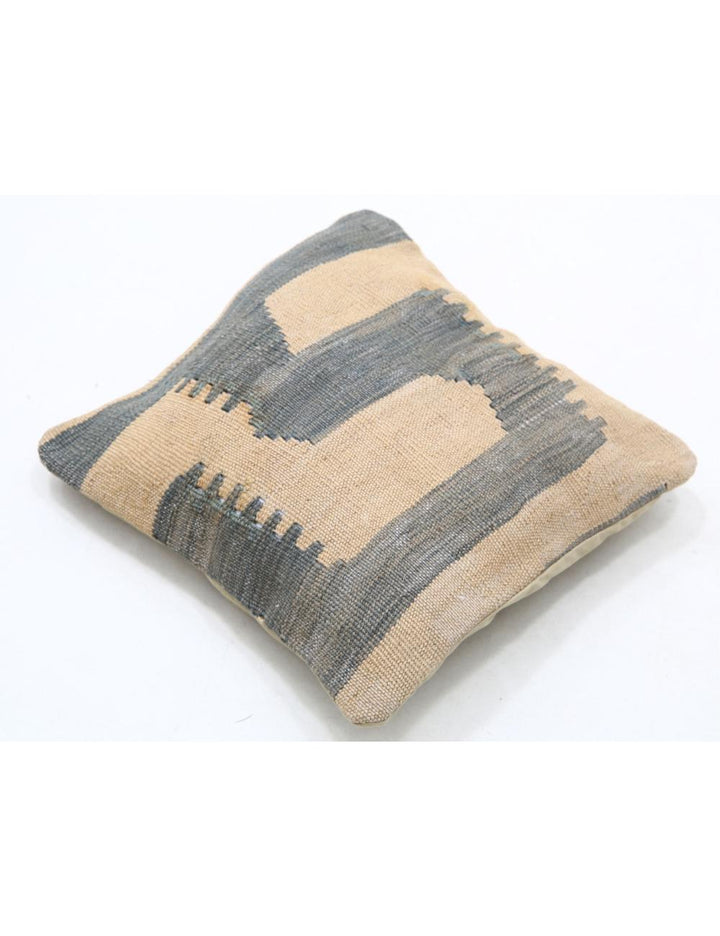 Hand Woven Tribal  Wool Pillow 1' 5" x 1' 5" - No. AT24201