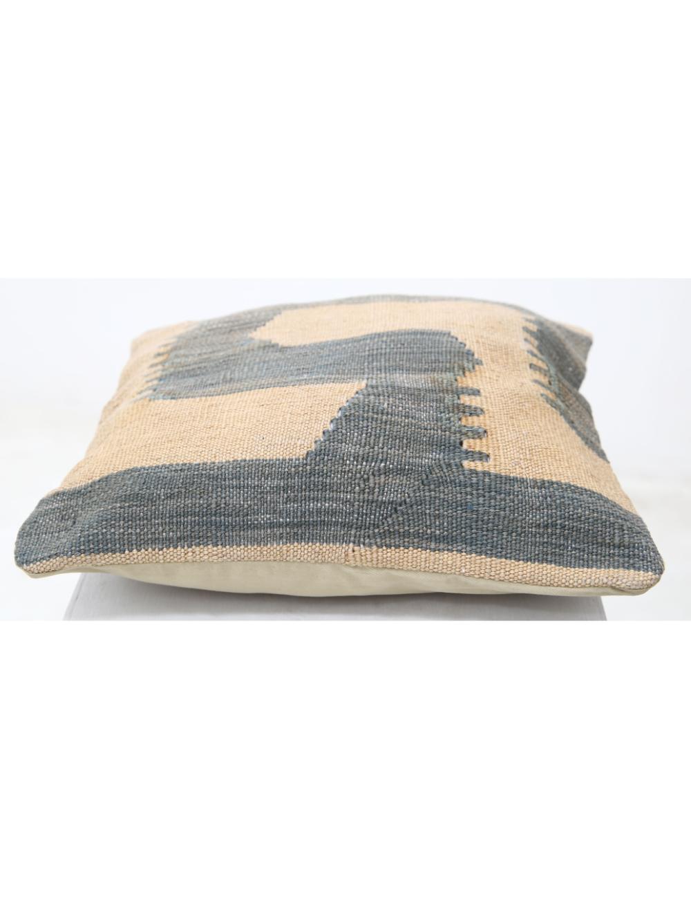 Hand Woven Tribal  Wool Pillow 1' 5" x 1' 5" - No. AT24201