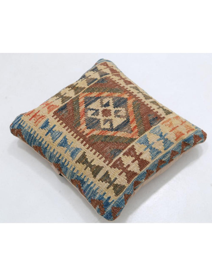 Afghan Tribal Rug 1' 5" x 1' 5" Hand-Woven view