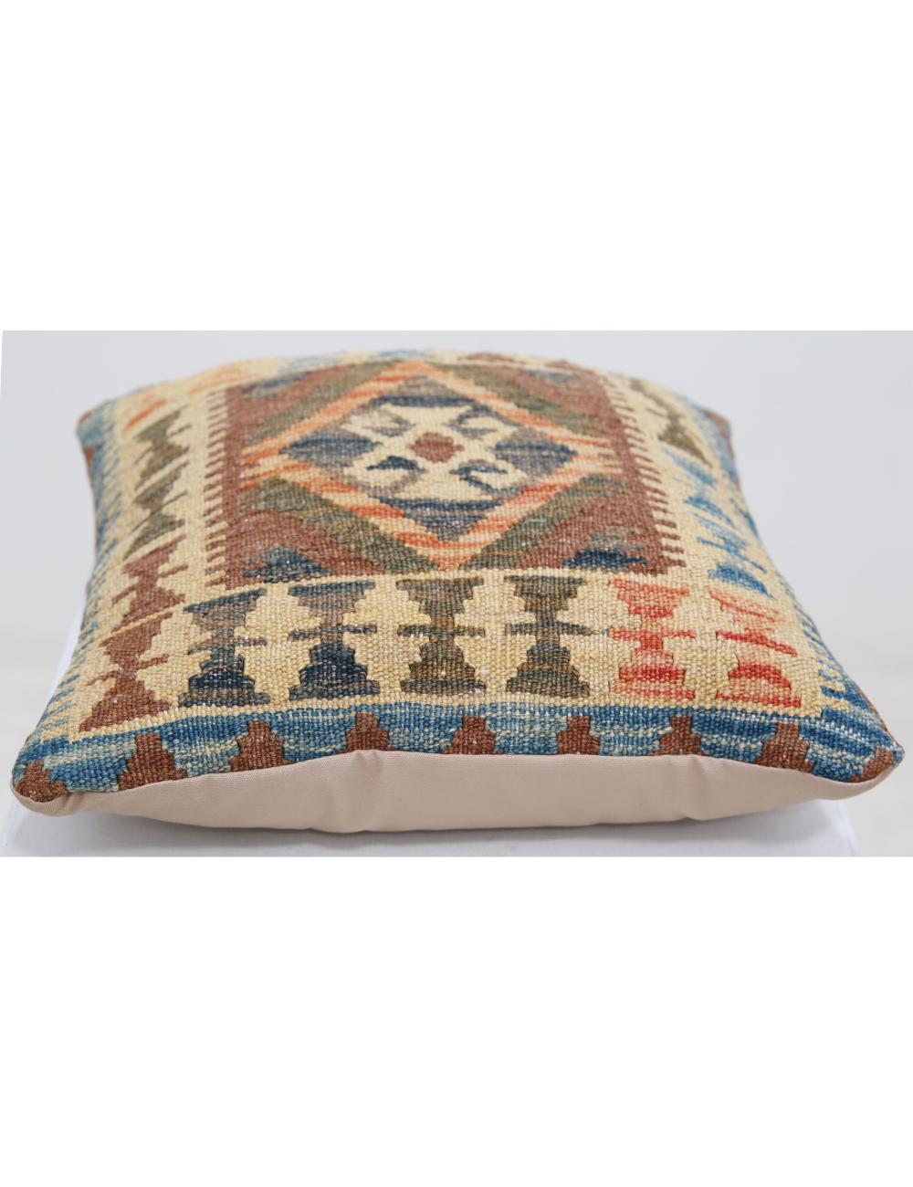 Afghan Tribal Rug 1' 5" x 1' 5" Hand-Woven detail