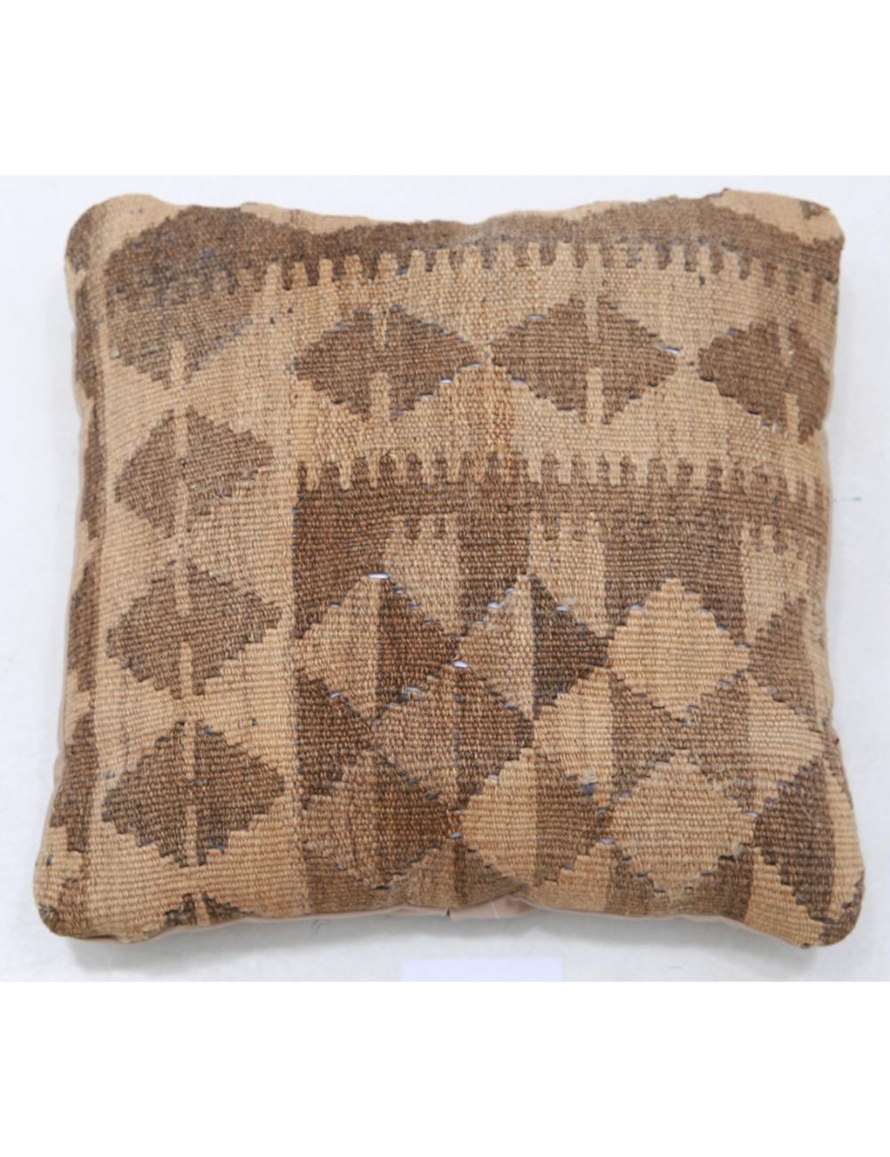 Afghan Tribal Pillow 1' 5" x 1' 5" Hand-Woven