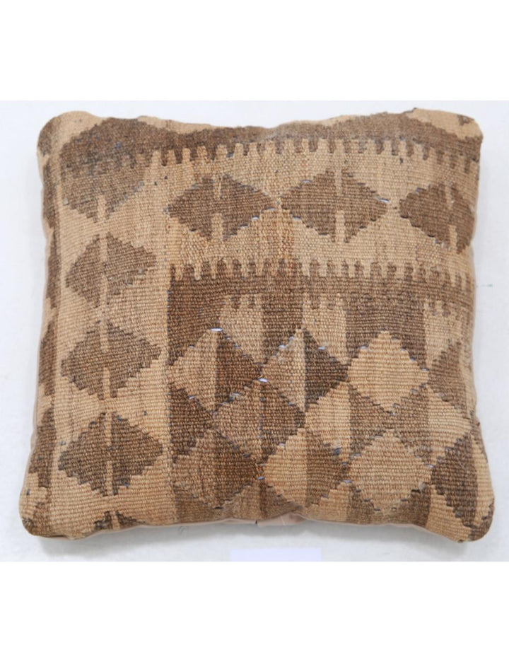 Afghan Tribal Pillow 1' 5" x 1' 5" Hand-Woven