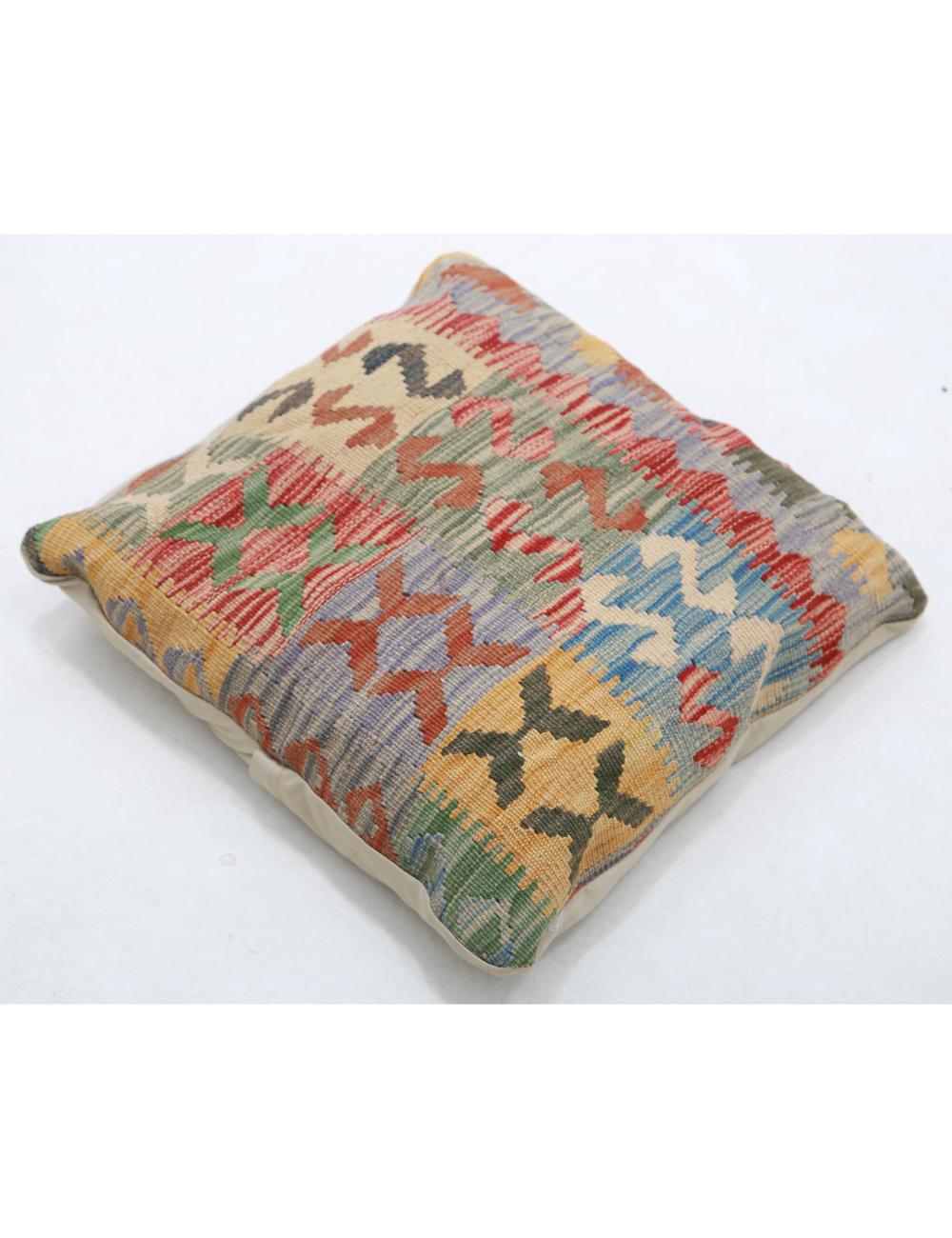 Afghan Tribal Pillow 1' 5" x 1' 5" Hand-Woven view