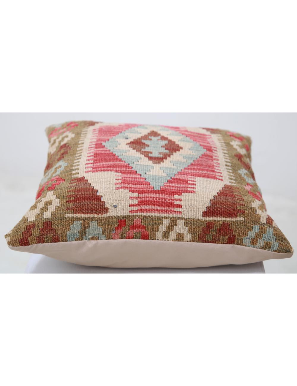 Afghan Tribal Rug 1' 5" x 1' 5" Hand-Woven detail