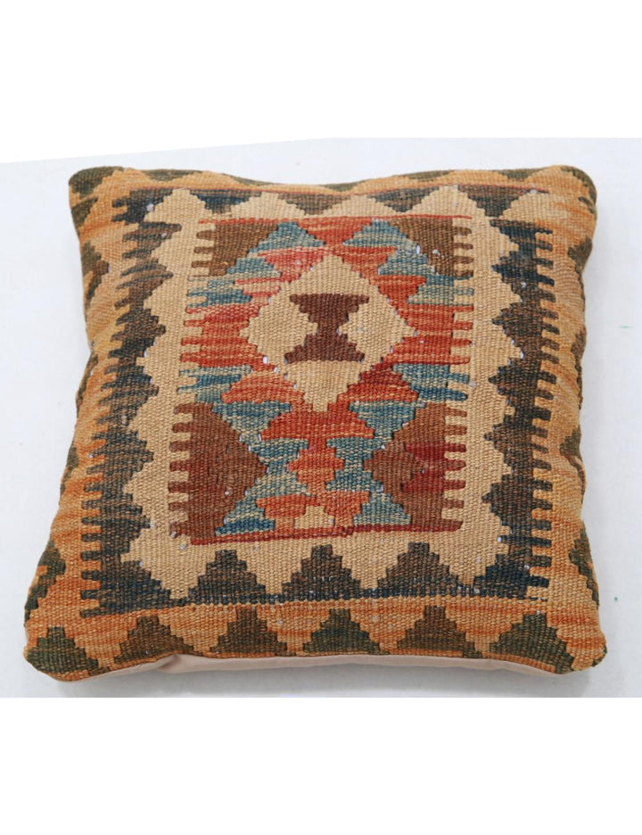 Afghan Tribal Rug 1' 5" x 1' 5" Hand-Woven