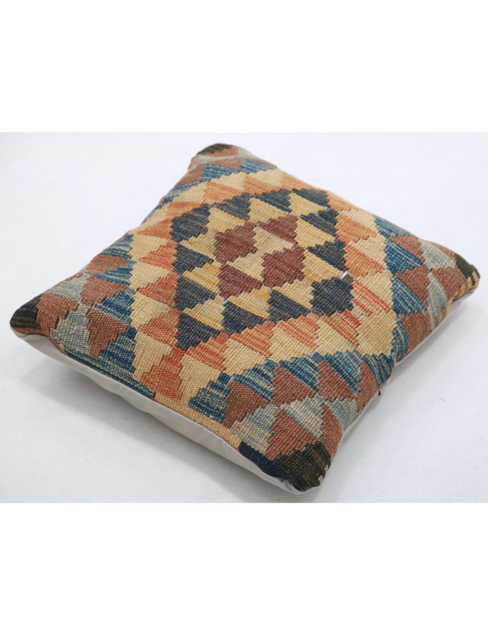 Afghan Tribal Pillow 1' 5" x 1' 5" Hand-Woven view