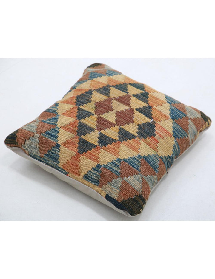 Afghan Tribal Pillow 1' 5" x 1' 5" Hand-Woven view