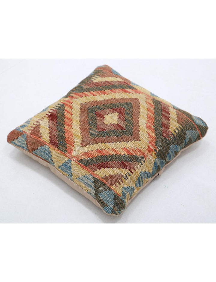 Afghan Tribal Pillow 1' 5" x 1' 5" Hand-Woven view