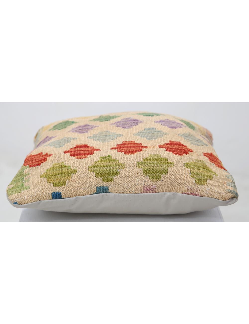 Afghan Tribal Pillow 1' 5" x 1' 5" Hand-Woven view
