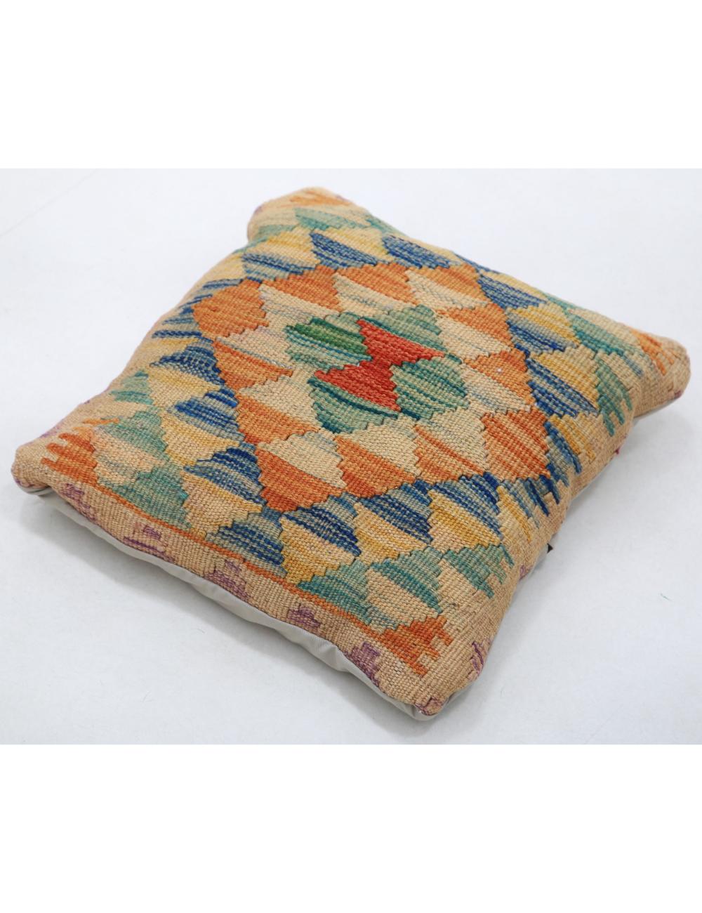 Afghan Tribal Rug 1' 5" x 1' 5" Hand-Woven view
