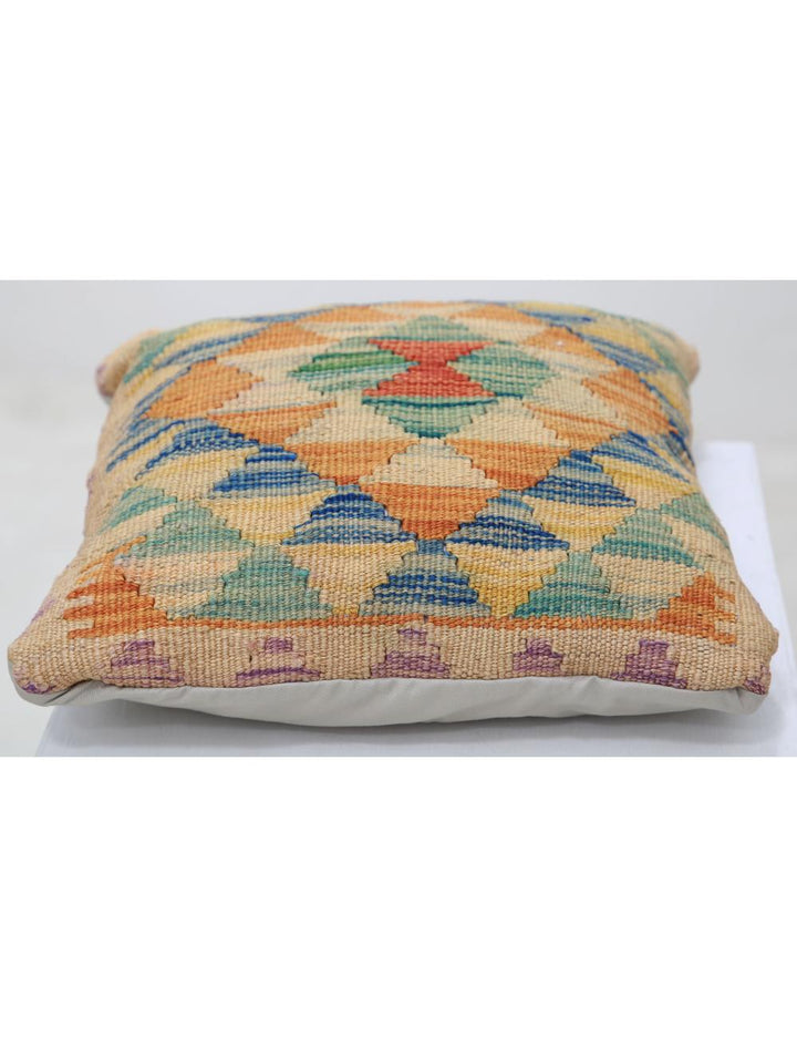 Afghan Tribal Rug 1' 5" x 1' 5" Hand-Woven detail
