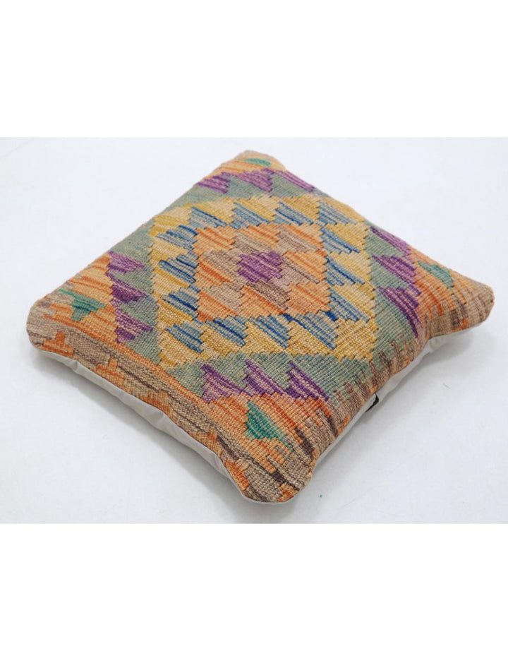 Afghan Tribal Pillow 1' 5" x 1' 5" Hand-Woven view