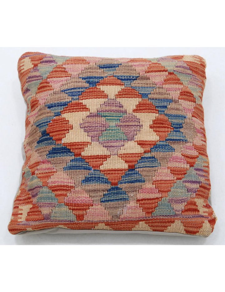 Hand Woven Tribal  Wool Pillow 1' 5" x 1' 5" - No. AT20264
