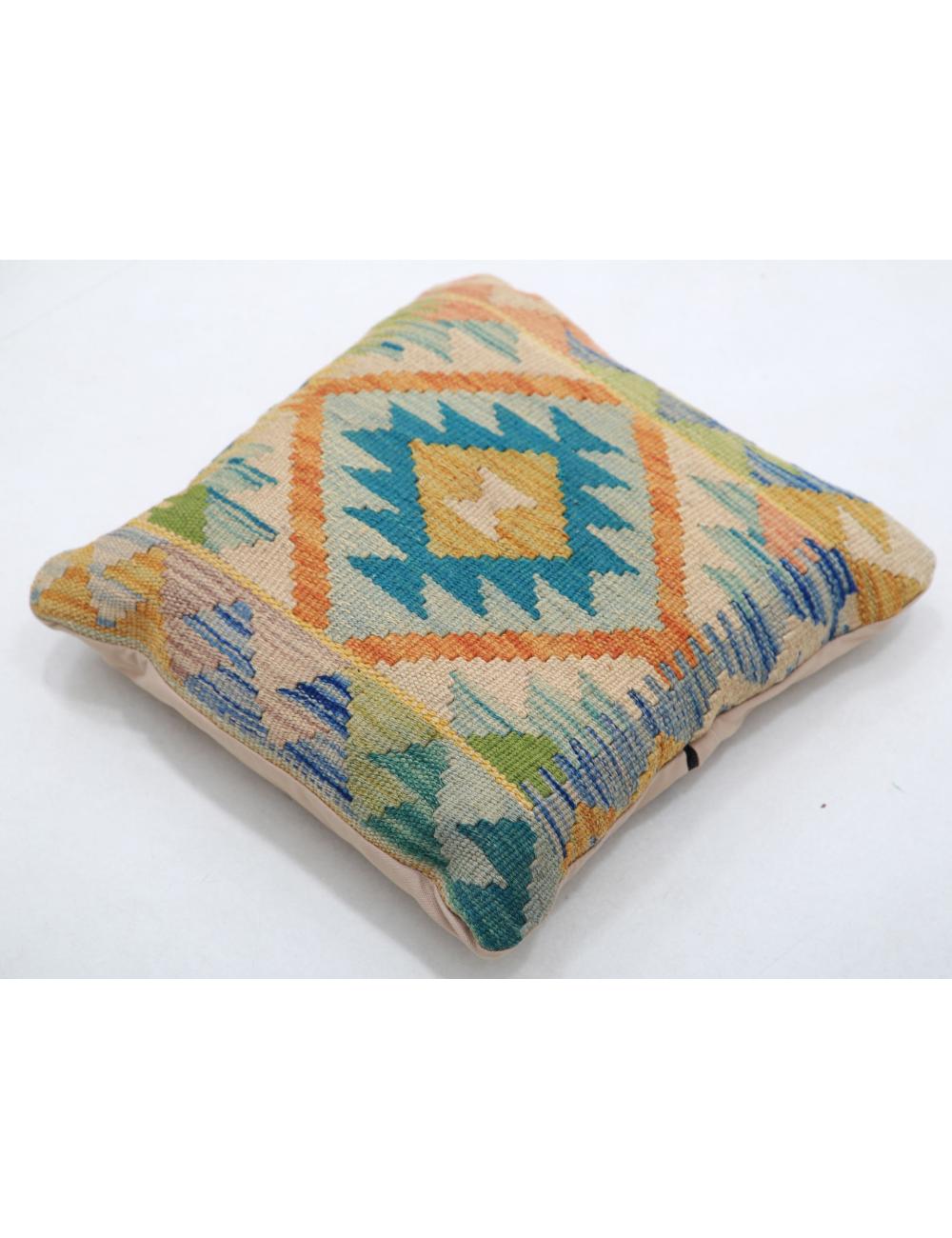 Afghan Tribal Pillow 1' 5" x 1' 5" Hand-Woven view