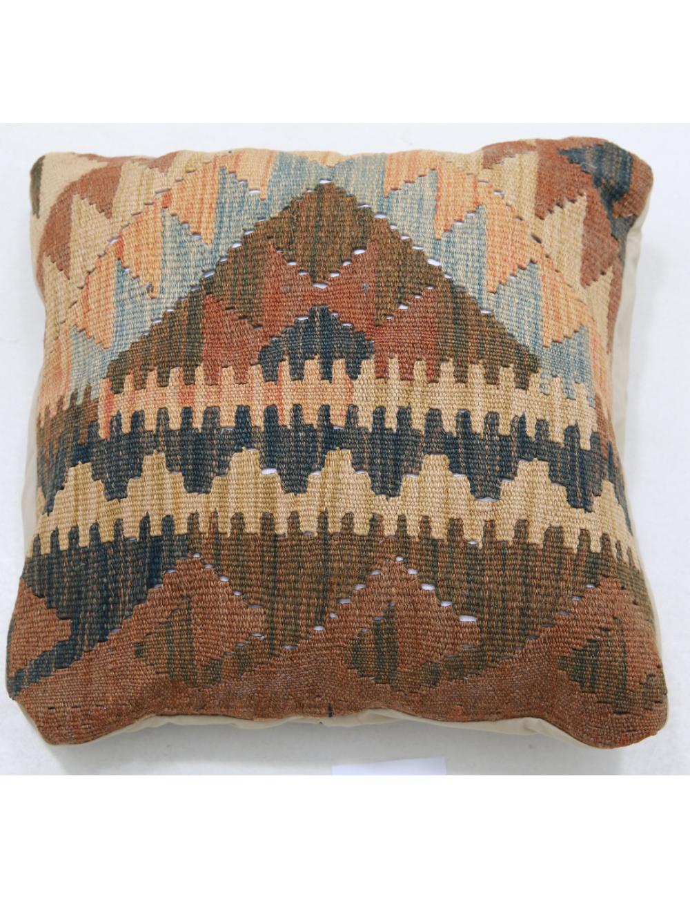 Afghan Tribal Pillow 1' 5" x 1' 5" Hand-Woven
