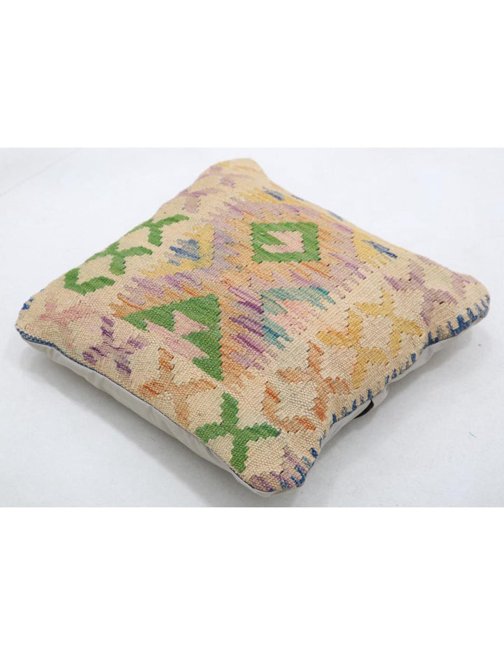 Afghan Tribal Pillow 1' 5" x 1' 5" Hand-Woven view