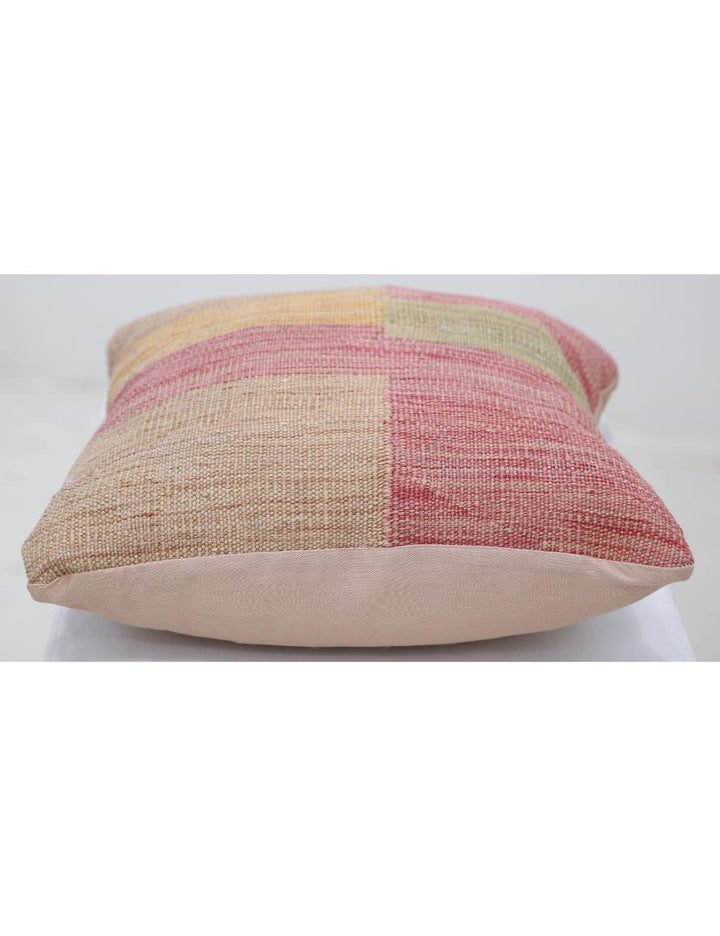 Afghan Tribal Pillow 1' 5" x 1' 5" Hand-Woven detail