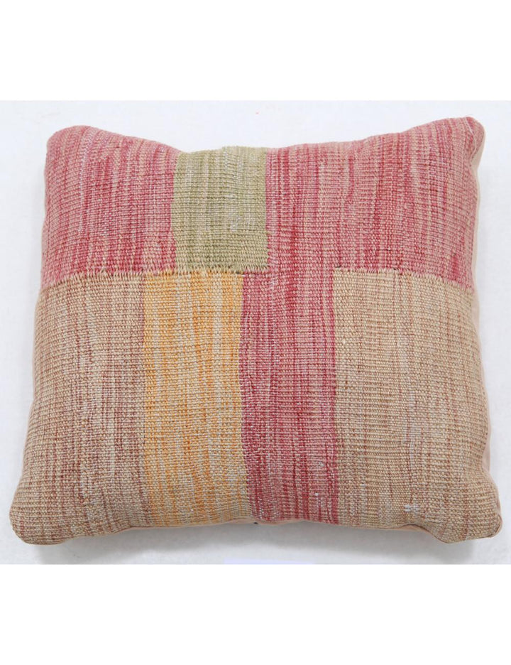 Afghan Tribal Pillow 1' 5" x 1' 5" Hand-Woven