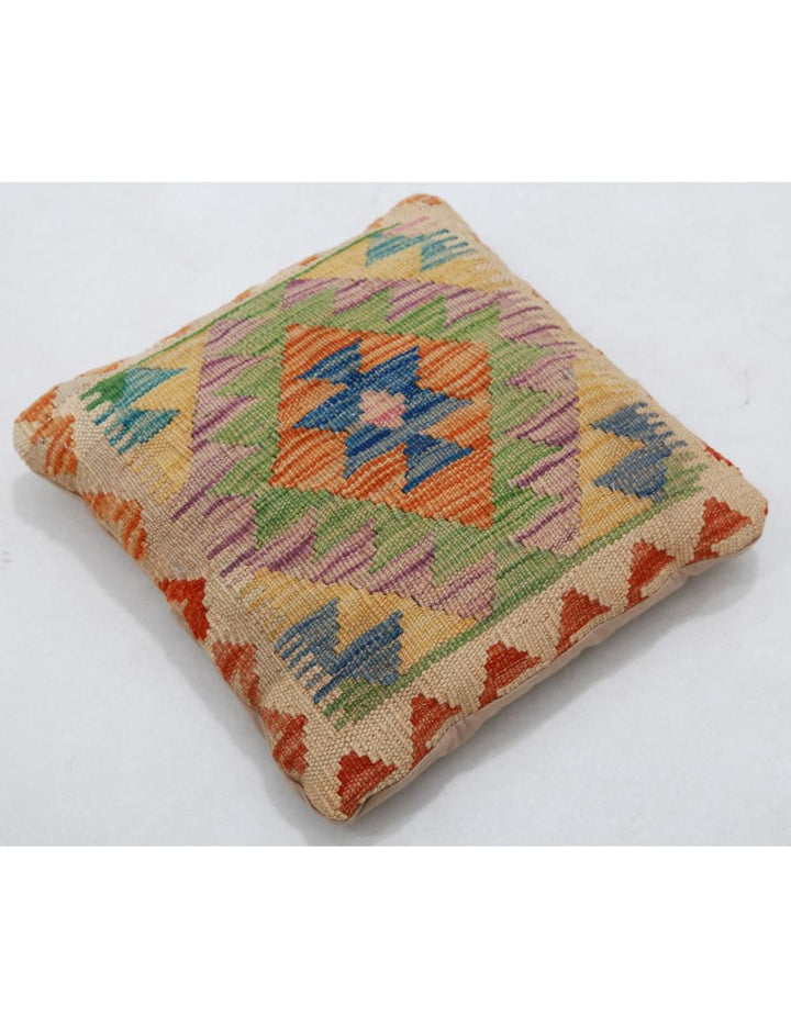 Afghan Tribal Pillow 1' 5" x 1' 5" Hand-Woven view