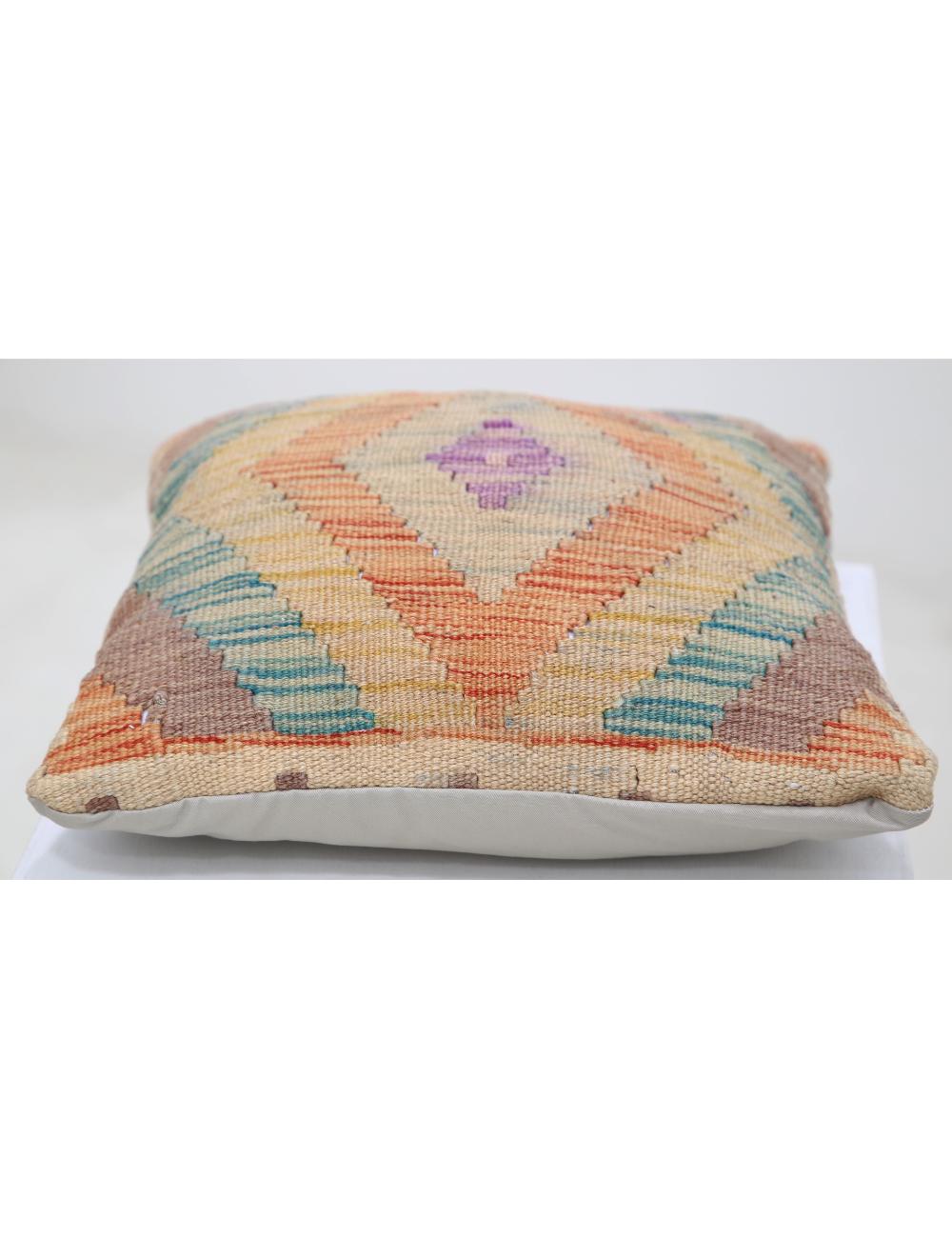 Afghan Tribal Pillow 1' 5" x 1' 5" Hand-Woven view